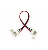 Flexibele connector voor 3-polige 10mm Dual White LED strips, soldeervrij.