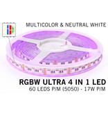 AppLamp ACTIE!  RGBW+Neutraal Wit ULTRA LED strip  | 4 IN 1 LED | 60-84Led p.m. | 12V-24V