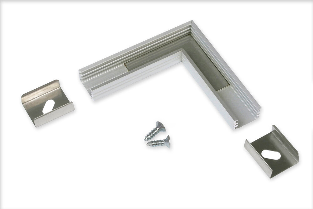 Hoek koppelstuk 90° voor Contour LED profiel