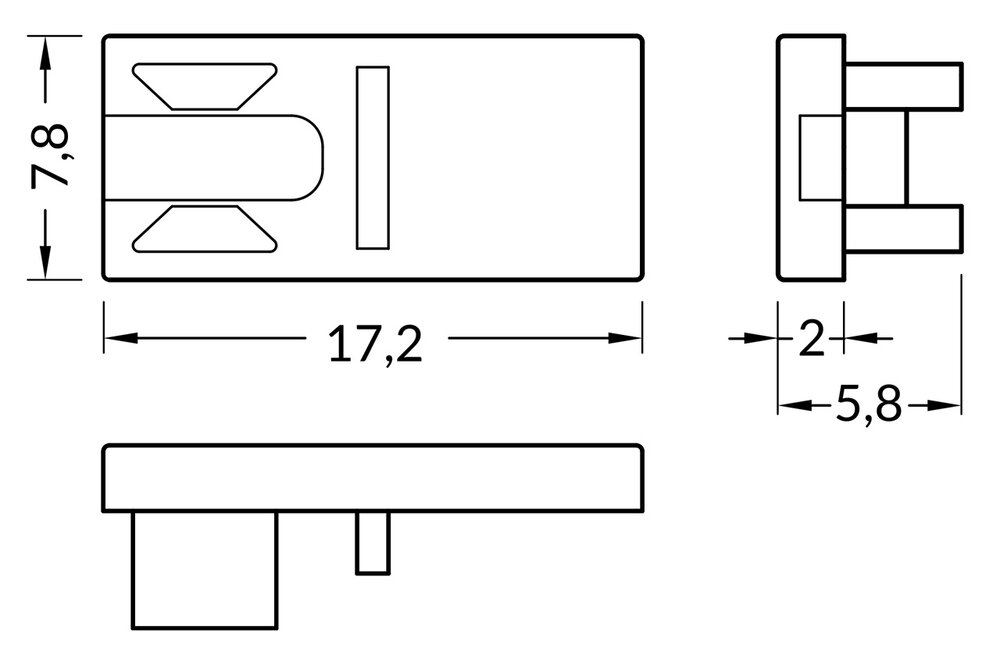 Eindkapjes PICO , Set van twee stuks