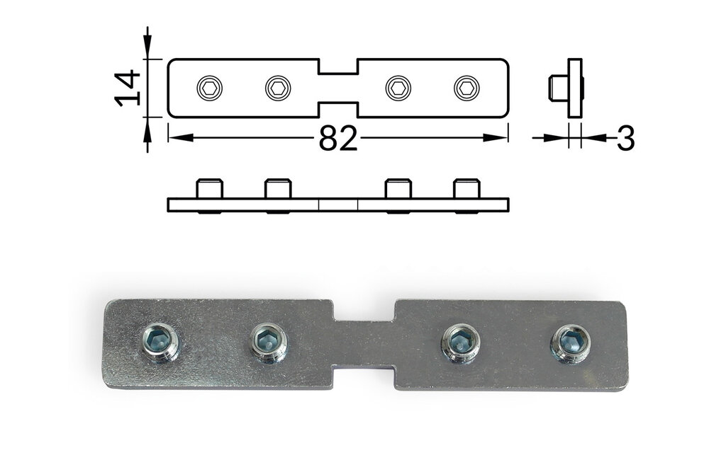 EDGE14 Koppelstuk 180º
