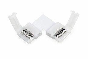 RGB+Dual White LED strip 90° hoek connector met 6 contacten