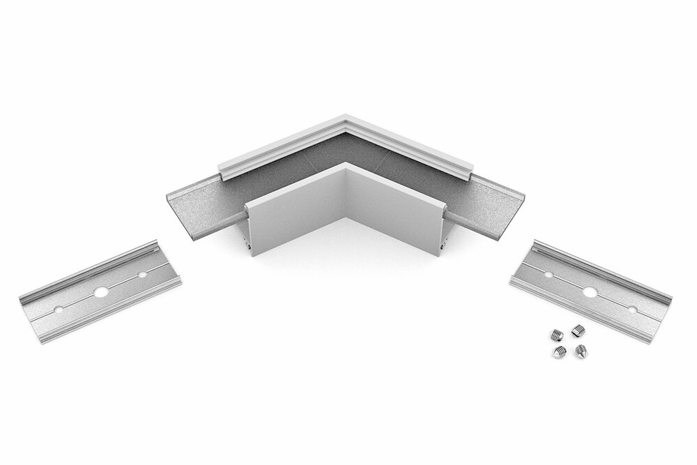 Hoek koppelstuk 120° voor NOVA20 LED profiel