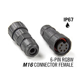 M16 zespolige IP67 Waterdichte Female Connector