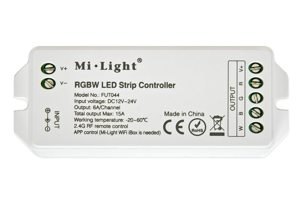 MiLight RGBW LED Strip Controller  12-24V, 15A (los)