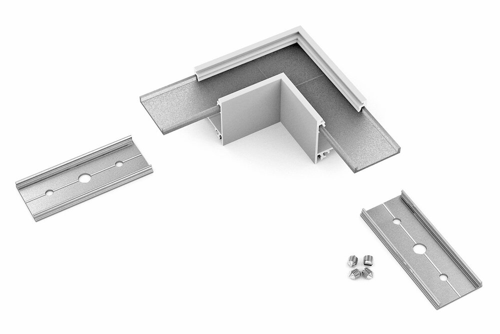 Hoek koppelstuk 90° voor NOVA20 LED profiel