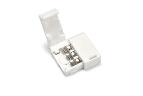 Koppel connector voor 3-polige 10mm Dual White CCT LED strips, soldeervrij.