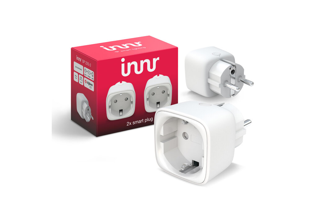 INNR INNR Zigbee Smart powerplug stekker aan/uitschakelaar 2-pack 2200W