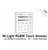 MiLight MiLight Inbouw RF Touch Dimmer Paneel 4-kanaals, RGBW Verlichting, 220V