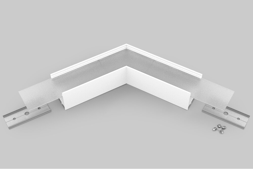 Hoek koppelstuk 120° voor EVO302 LED profiel
