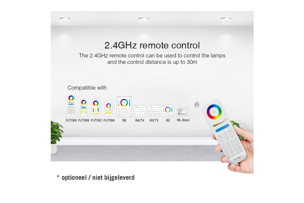 MiLight IP67 Waterdichte WiFi LEDstrip Controller | 12~24V 20A | Optioneel met afstandsbediening |  WL5-WP