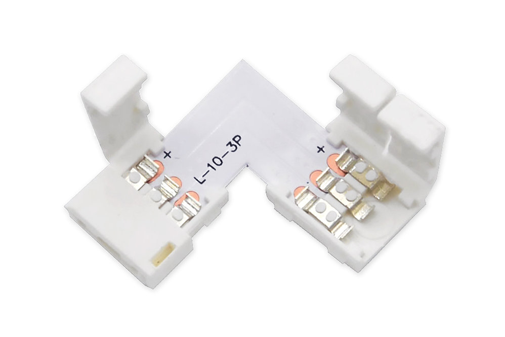 L-Connector voor 3-polige 10mm Dual White CCT LED strips, soldeervrij