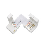 L-Connector voor 3-polige 10mm Dual White CCT LED strips, soldeervrij