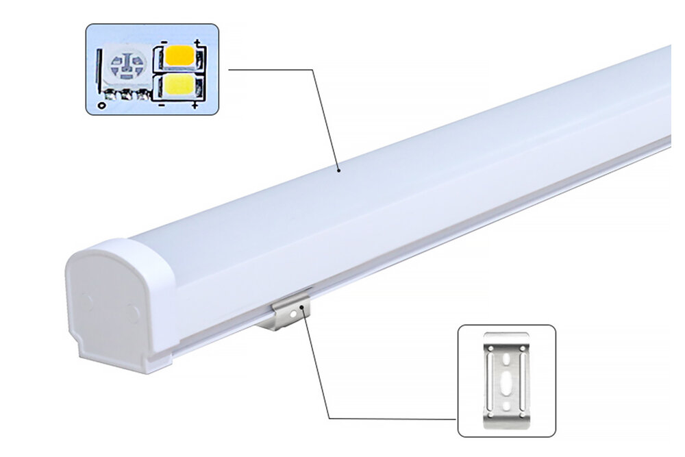 MiLight Miboxer Lineair Light  RGB+Dual White Lichtbalk - IP66 - 18Watt - 220Volt - 100CM