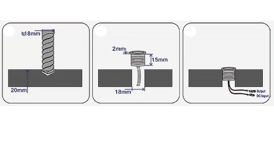 Verbeelding val Chronisch Inbouw Touch dimmer ⌀18mm Chrome met blauwe functie LED | 12-24V 4A |  LedProfiel.nl