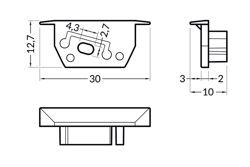 Eindkapjes AXON14, Set van twee