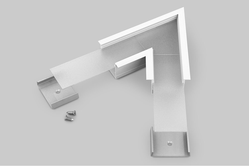 Hoek koppelstuk 60° voor EVO307 LED profiel