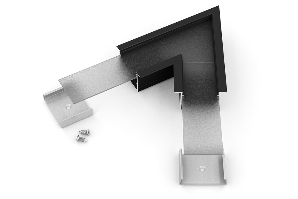 Hoek koppelstuk 60° voor EVO307 LED profiel