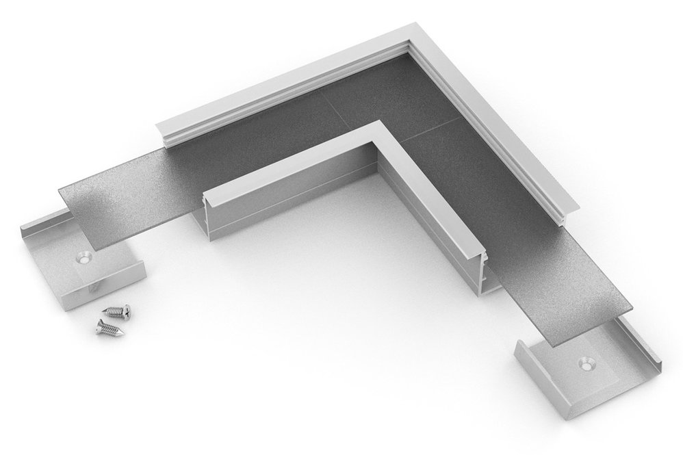 Hoek koppelstuk 90° voor EVO307 LED profiel