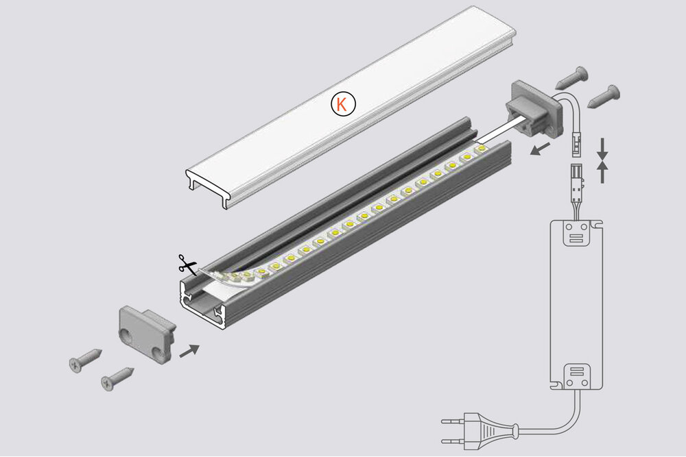 STEPON 8mm Vloer / Floor LedProfiel 1m-2m