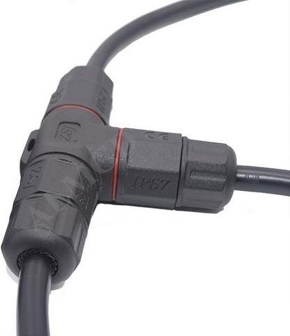 MiLight Waterdichte T-connector 3-aderig met schroefdraad - soldeervrij IP68