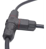 MiLight Waterdichte T-connector 3-aderig met schroefdraad - soldeervrij IP68