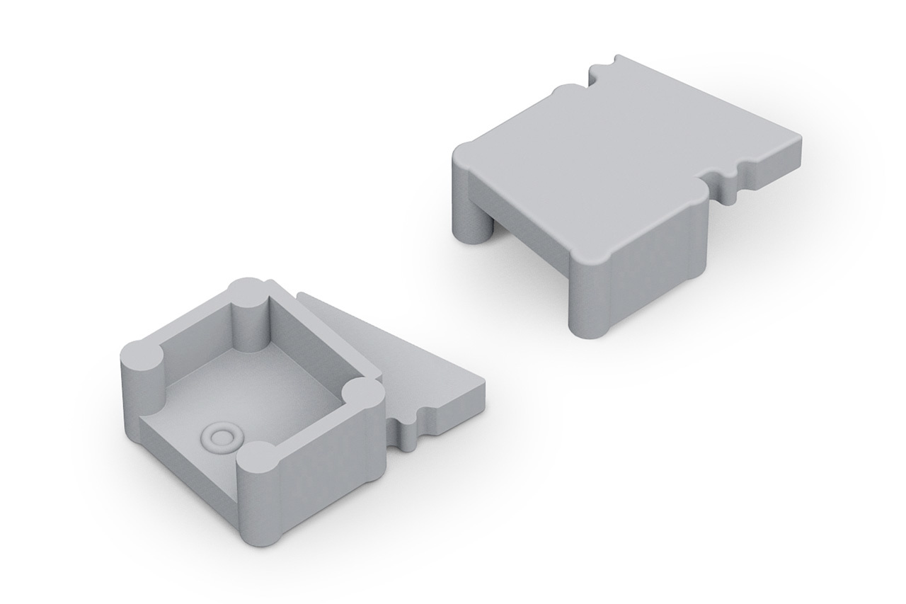 Eindkapjes FLUX10 TS , Set van twee stuks