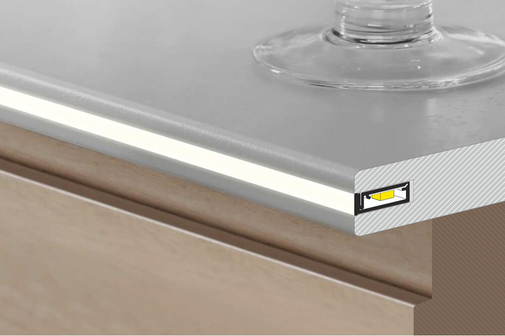 FLEX 8mm Led Profiel verzonken 1m-2m