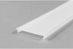 Cover C10 Opaal Prismatisch Clickon, lengte 1m of 2m