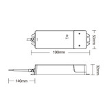 MiLight Miboxer75W 24Volt Voeding en Controller in  één voor RGBW Kleuren Ledstrips