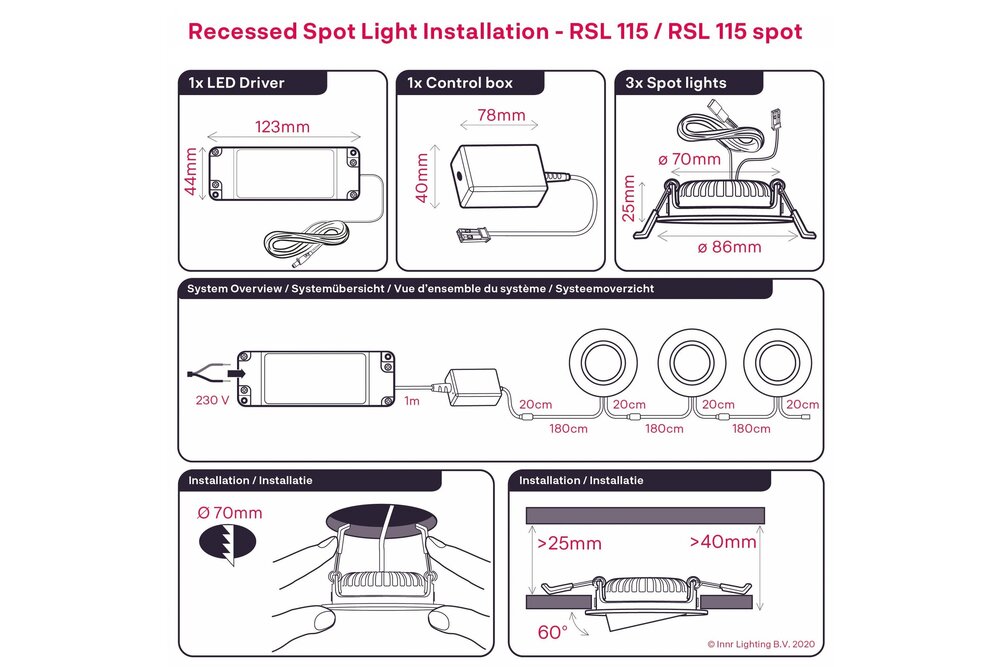 INNR INNR Smart Inbouw Spot Warm Wit (Uitbreidingsspot) - RSL 115 Ledlamp