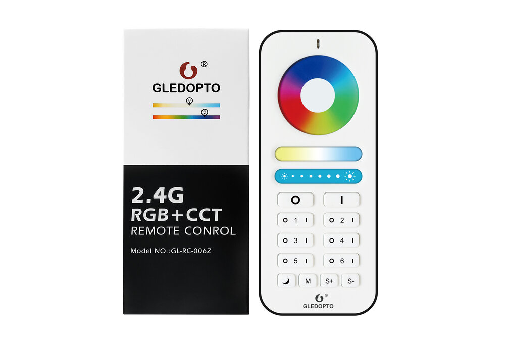 GLEDOPTO GLEDOPTO RF Afstandsbediening RGB+CCT voor 6 Zones