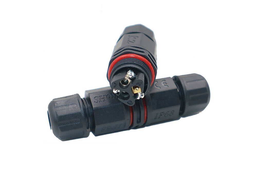 Waterdichte connector 3-aderige kabelverbinder - soldeervrij IP68