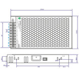 POS-POWER Compacte Schakelende Voeding DC 24 Volt 200 Watt 8.8 Ampère
