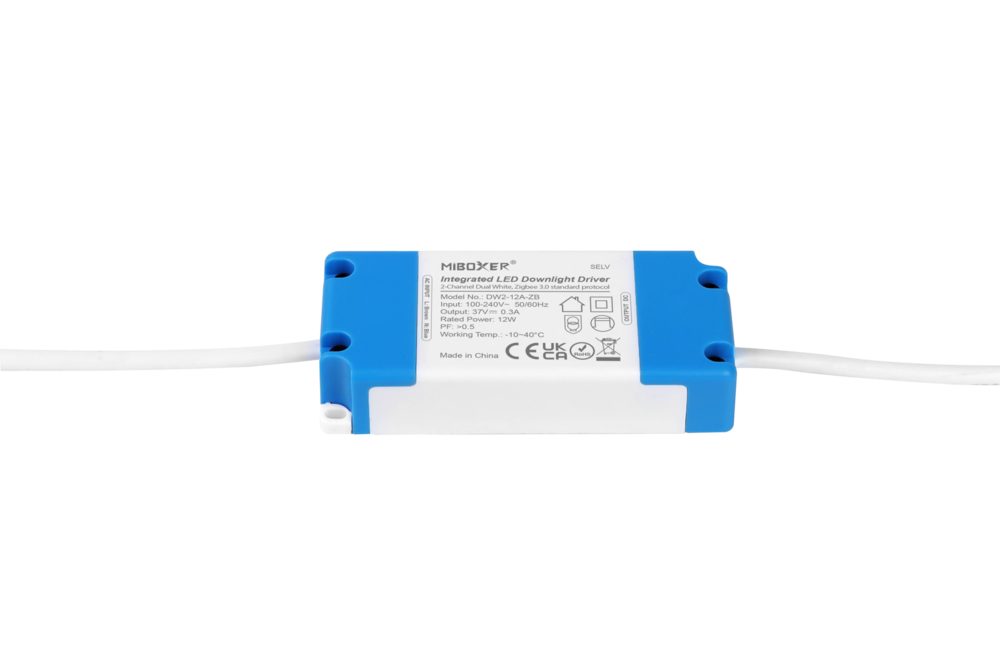 MiLight Mi-Light 12Watt Dimbaar Dual White LED Zigbee  kantelbare Inbouwspot 220V. Mat Wit ⌀90mm