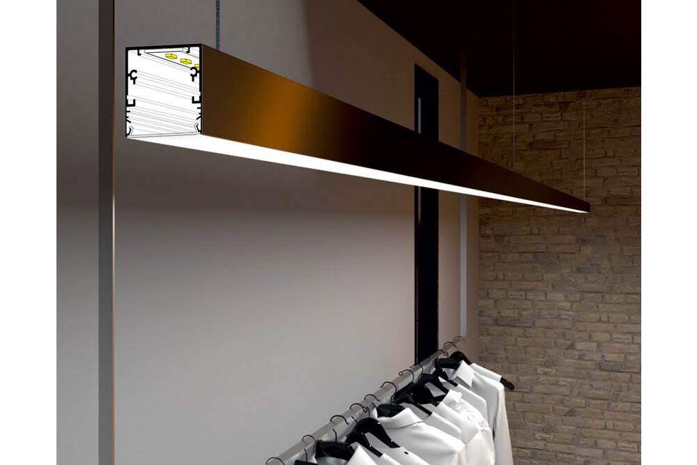 LUMAX502 53mm opbouw Led Profiel 1m-2m