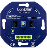 EcoDim ECO-DIM.01 Led dimmer universeel 0-300W (RLC) fase aan- en af snijding.