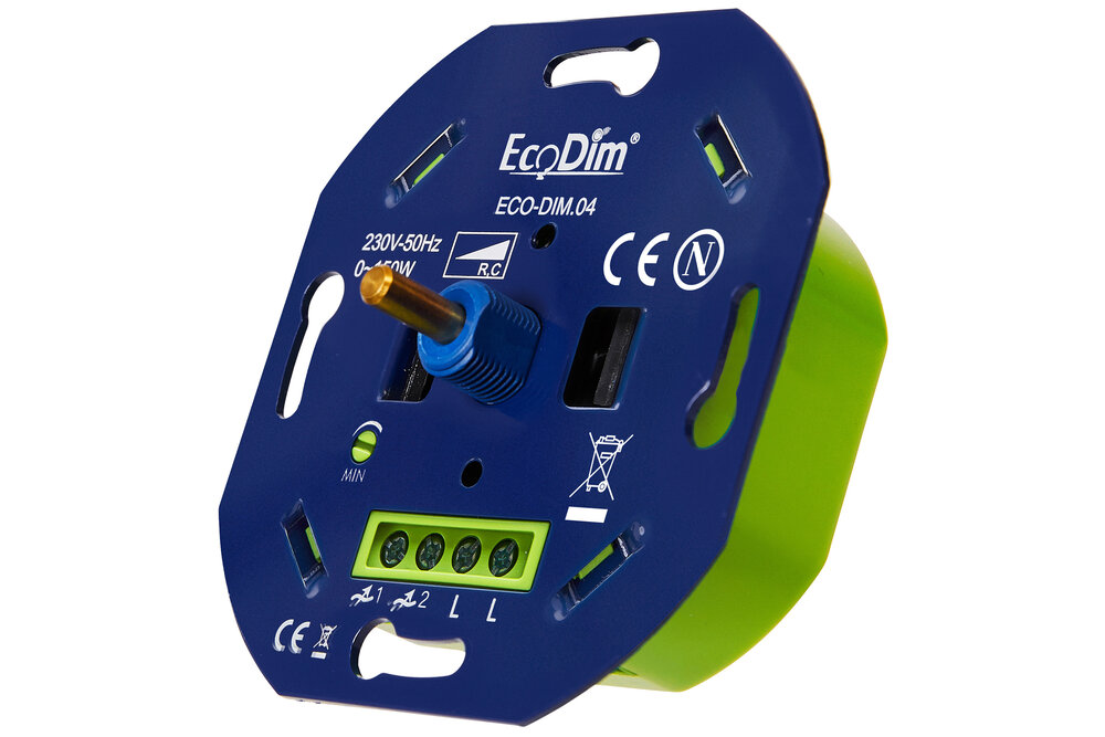 EcoDim ECO-DIM.04 Led dimmer universeel 0-150 W (Fase afsnijding / RC)
