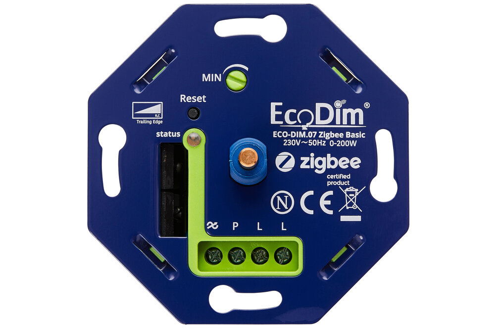 EcoDim ECO-DIM.07 Zigbee Basic Led dimmer universeel 0-200W (RC)