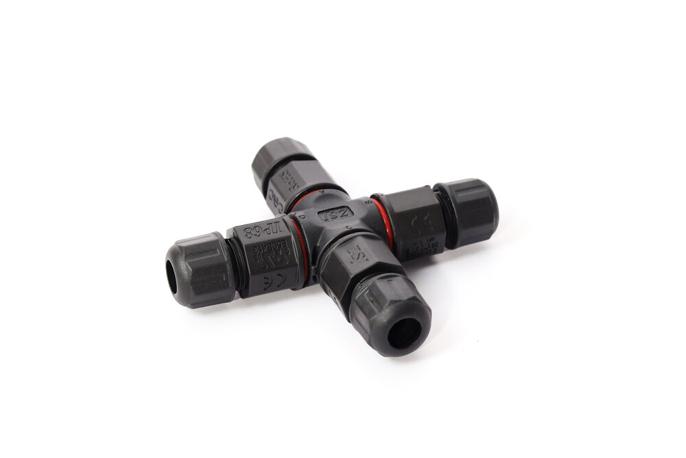 MiLight Waterdichte X-connector 3-aderig met schroefdraad - soldeervrij IP68