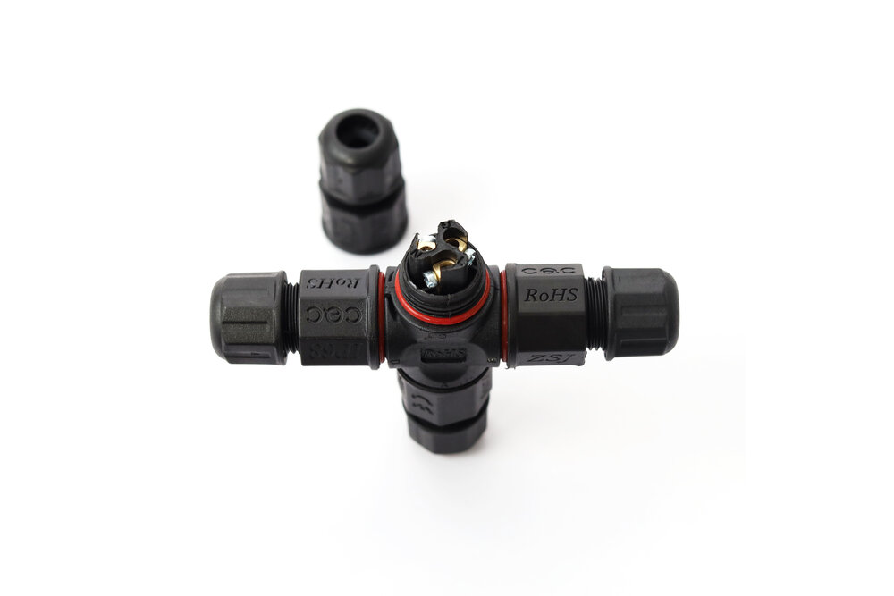 MiLight Waterdichte X-connector 3-aderig met schroefdraad - soldeervrij IP68
