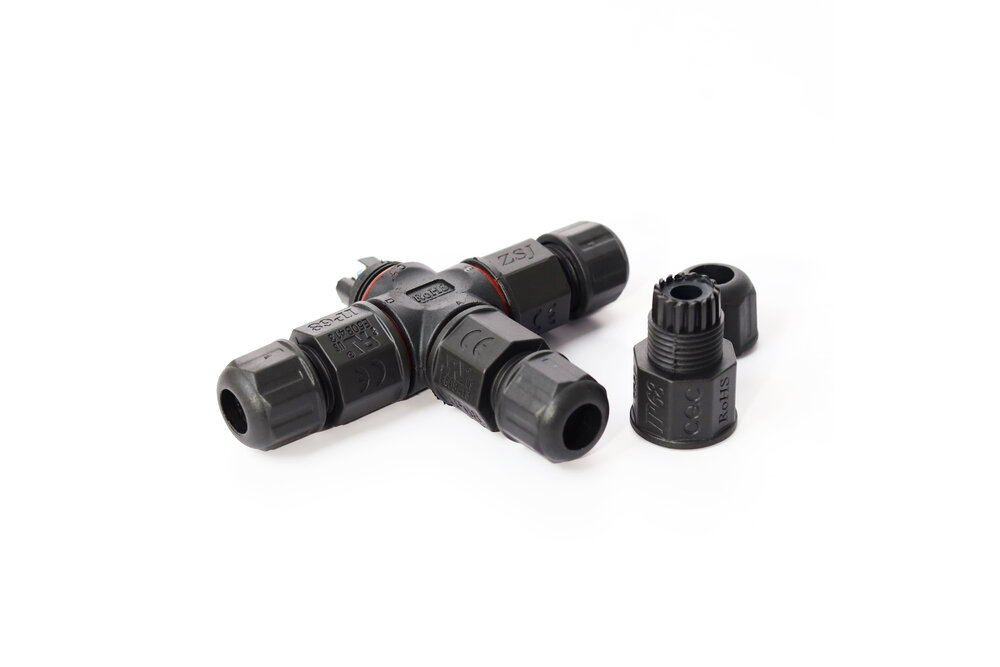 MiLight Waterdichte X-connector 3-aderig met schroefdraad - soldeervrij IP68
