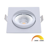 EcoDim EcoDim 5Watt 2000K - 3000K Vierkante Witte Kantelbare LED  Inbouwspot