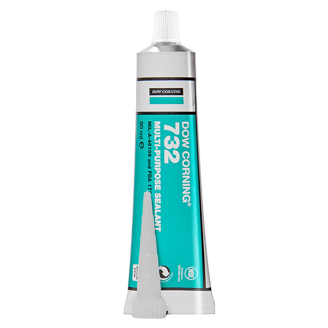 Dow Corning 732 90 ml tube DOW CORNING 732 transp. Siliconenlijm voor het verkleven van IP68 siliconen LED strips