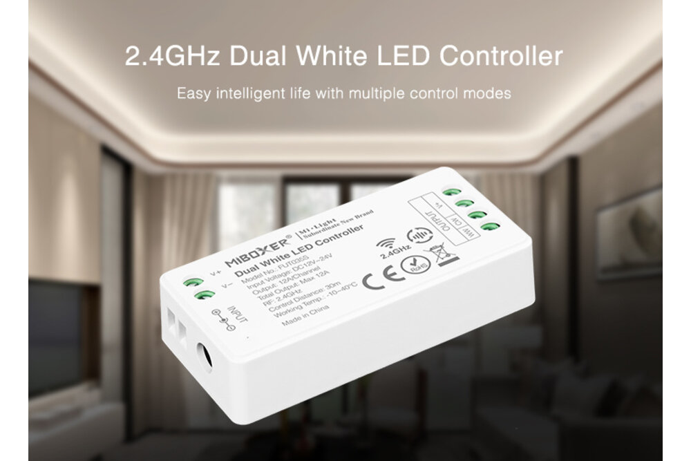 MiLight Dual White LED strip controller 12A, 12V-24V (LOS)