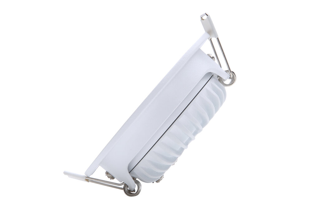 EcoDim EcoDim 5Watt  2000K - 3000K Vierkante Witte Kantelbare LED Inbouwspot Warm Wit 85mmØ Kantelbaar IP54