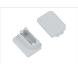 Eindkapjes EDGE12 TS, Grijs of Zwart, Set van twee stuks