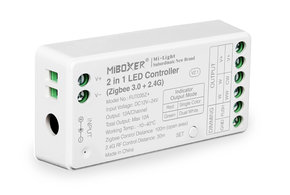 MiLight Miboxer 2 in 1  Zigbee 3.0 + RF 2.4G Enkelkleur/Dual White CCT Dimmer Controller