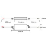 MiLight Waterbestendige Dual White LED strip controller 12A, 12V-24V  IP66