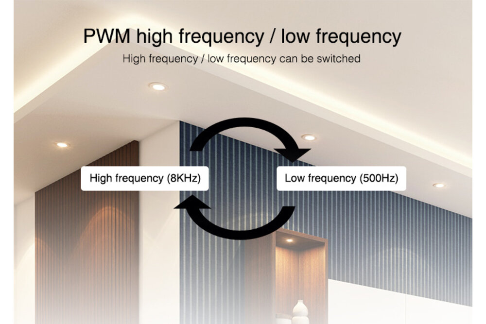 MiLight Waterbestendige RGBW LED strip controller 12A, 12V-24V IP66